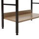 Βιβλιοθήκη Ramon pakoworld φυσικό-μαύρο 60x28x125,5εκ Βιβλιοθήκη Ramon pakoworld φυσικό-μαύρο 60x28x125,5εκ