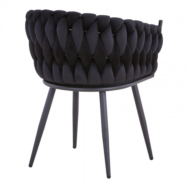 Καρέκλα Vivian pakoworld μαύρο βελούδο-πόδι μαύρο μέταλλο 61x55x80εκ Καρέκλα Vivian pakoworld μαύρο βελούδο-πόδι μαύρο μέταλλο 61x55x80εκ