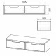 Κονσόλα-τουαλέτα Alberto pakoworld κρεμαστή λευκό 100x32.5x22εκ Κονσόλα-τουαλέτα Alberto pakoworld κρεμαστή λευκό 100x32.5x22εκ