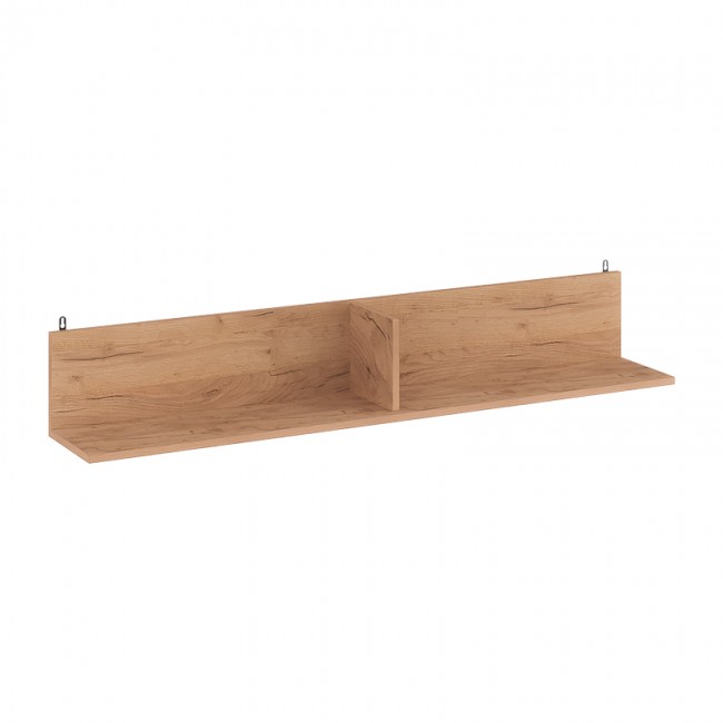 Ραφιέρα τοίχου Drowel pakoworld μελαμίνης σε oak απόχρωση 130x21.6x20εκ Ραφιέρα τοίχου Drowel pakoworld μελαμίνης σε oak απόχρωση 130x21.6x20εκ