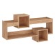 Ραφιέρα τοίχου Shellie pakoworld μελαμίνης σε oak απόχρωση 120x28x65εκ Ραφιέρα τοίχου Shellie pakoworld μελαμίνης σε oak απόχρωση 120x28x65εκ