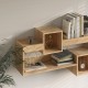 Ραφιέρα τοίχου Shellie pakoworld μελαμίνης σε oak απόχρωση 120x28x65εκ Ραφιέρα τοίχου Shellie pakoworld μελαμίνης σε oak απόχρωση 120x28x65εκ