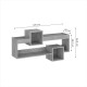 Ραφιέρα τοίχου Shellie pakoworld μελαμίνης σε oak απόχρωση 120x28x65εκ Ραφιέρα τοίχου Shellie pakoworld μελαμίνης σε oak απόχρωση 120x28x65εκ