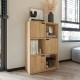 Βιβλιοθήκη Bookel pakoworld μελαμίνης σε oak απόχρωση 59.5x27.5x89εκ Βιβλιοθήκη Bookel pakoworld μελαμίνης σε oak απόχρωση 59.5x27.5x89εκ