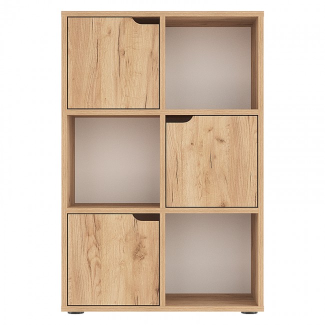 Βιβλιοθήκη Bookel pakoworld μελαμίνης σε oak απόχρωση 59.5x27.5x89εκ Βιβλιοθήκη Bookel pakoworld μελαμίνης σε oak απόχρωση 59.5x27.5x89εκ