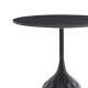 Βοηθητικό τραπέζι Kousien Inart μαύρο sintered stone Φ50x60εκ Βοηθητικό τραπέζι Kousien Inart μαύρο sintered stone Φ50x60εκ