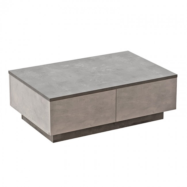Τραπέζι σαλονιού Thunder pakoworld ανθρακί antique-γκρι antique 90x60x31.5εκ Τραπέζι σαλονιού Thunder pakoworld ανθρακί antique-γκρι antique 90x60x31.5εκ