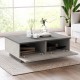 Τραπέζι σαλονιού Thunder pakoworld ανθρακί antique-γκρι antique 90x60x31.5εκ Τραπέζι σαλονιού Thunder pakoworld ανθρακί antique-γκρι antique 90x60x31.5εκ