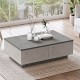 Τραπέζι σαλονιού Thunder pakoworld ανθρακί antique-γκρι antique 90x60x31.5εκ Τραπέζι σαλονιού Thunder pakoworld ανθρακί antique-γκρι antique 90x60x31.5εκ