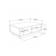 Τραπέζι σαλονιού Thunder pakoworld ανθρακί antique-γκρι antique 90x60x31.5εκ Τραπέζι σαλονιού Thunder pakoworld ανθρακί antique-γκρι antique 90x60x31.5εκ