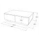 Τραπέζι σαλονιού Thunder pakoworld ανθρακί antique-γκρι antique 90x60x31.5εκ Τραπέζι σαλονιού Thunder pakoworld ανθρακί antique-γκρι antique 90x60x31.5εκ