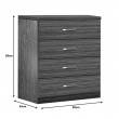 Συρταριέρα Killian pakoworld με 4 συρτάρια zebrano 80x40x80εκ Συρταριέρα Killian pakoworld με 4 συρτάρια zebrano 80x40x80εκ