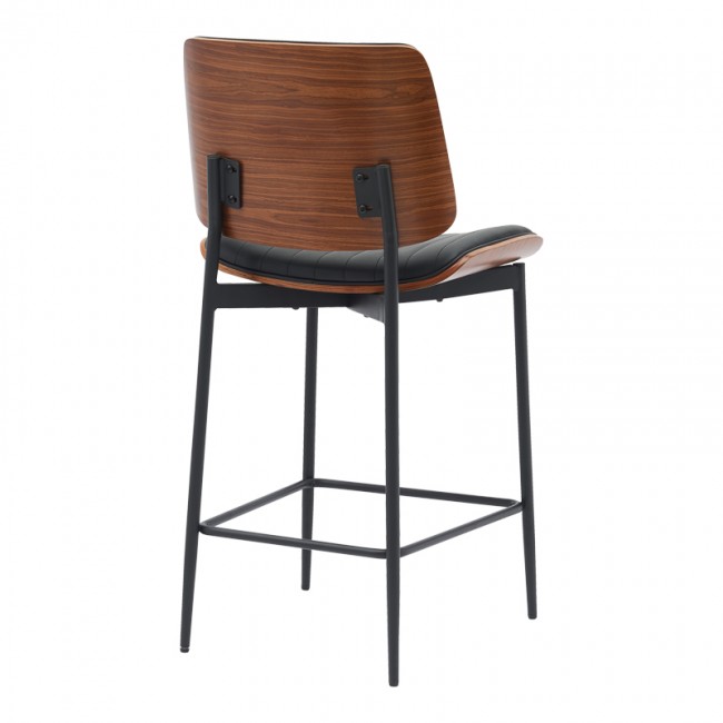 Σκαμπό-μπαρ Kathy pakoworld μαύρο pu-καρυδί μέταλλο 48.5x52.5x96εκ Σκαμπό-μπαρ Kathy pakoworld μαύρο pu-καρυδί μέταλλο 48.5x52.5x96εκ