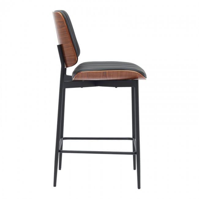 Σκαμπό-μπαρ Kathy pakoworld μαύρο pu-καρυδί μέταλλο 48.5x52.5x96εκ Σκαμπό-μπαρ Kathy pakoworld μαύρο pu-καρυδί μέταλλο 48.5x52.5x96εκ
