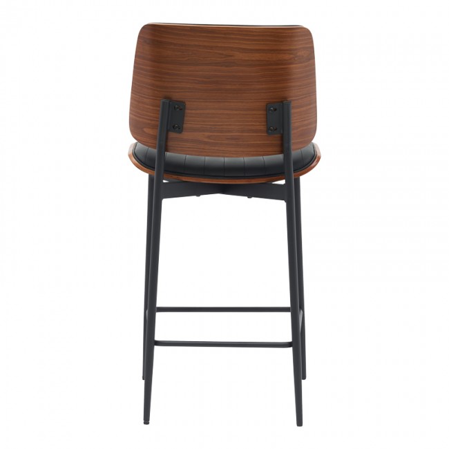 Σκαμπό-μπαρ Kathy pakoworld μαύρο pu-καρυδί μέταλλο 48.5x52.5x96εκ Σκαμπό-μπαρ Kathy pakoworld μαύρο pu-καρυδί μέταλλο 48.5x52.5x96εκ