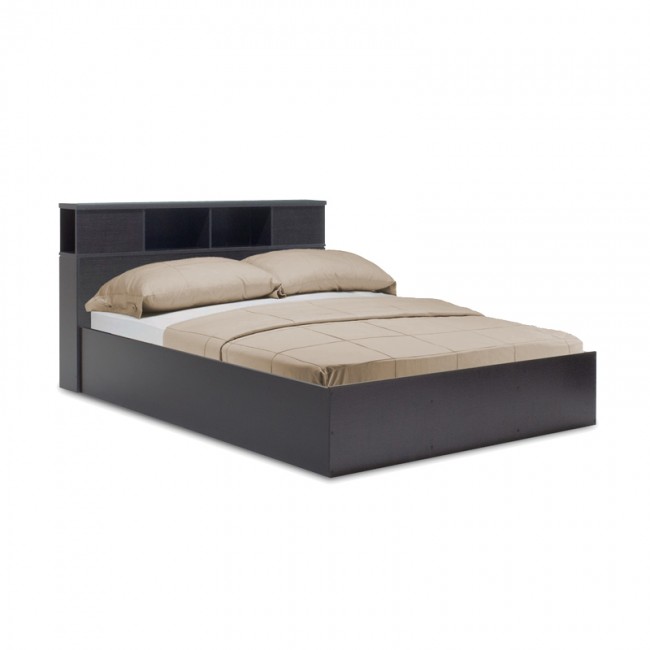 Κρεβάτι διπλό OLYMPUS pakoworld σε χρώμα wenge 140x200εκ Κρεβάτι διπλό OLYMPUS pakoworld σε χρώμα wenge 140x200εκ