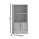 Βιβλιοθήκη Negan pakoworld sonoma μελαμίνης 60x30x120εκ Βιβλιοθήκη Negan pakoworld sonoma μελαμίνης 60x30x120εκ
