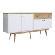 Μπουφές Satava pakoworld pp σε λευκή-καρυδί απόχρωση 180x45x87.6εκ Μπουφές Satava pakoworld pp σε λευκή-καρυδί απόχρωση 180x45x87.6εκ