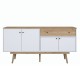 Μπουφές Satava pakoworld pp σε λευκή-καρυδί απόχρωση 180x45x87.6εκ Μπουφές Satava pakoworld pp σε λευκή-καρυδί απόχρωση 180x45x87.6εκ