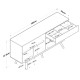 Μπουφές Satava pakoworld pp σε λευκή-καρυδί απόχρωση 180x45x87.6εκ Μπουφές Satava pakoworld pp σε λευκή-καρυδί απόχρωση 180x45x87.6εκ