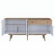 Μπουφές Satava pakoworld pp σε λευκή-καρυδί απόχρωση 180x45x87.6εκ Μπουφές Satava pakoworld pp σε λευκή-καρυδί απόχρωση 180x45x87.6εκ