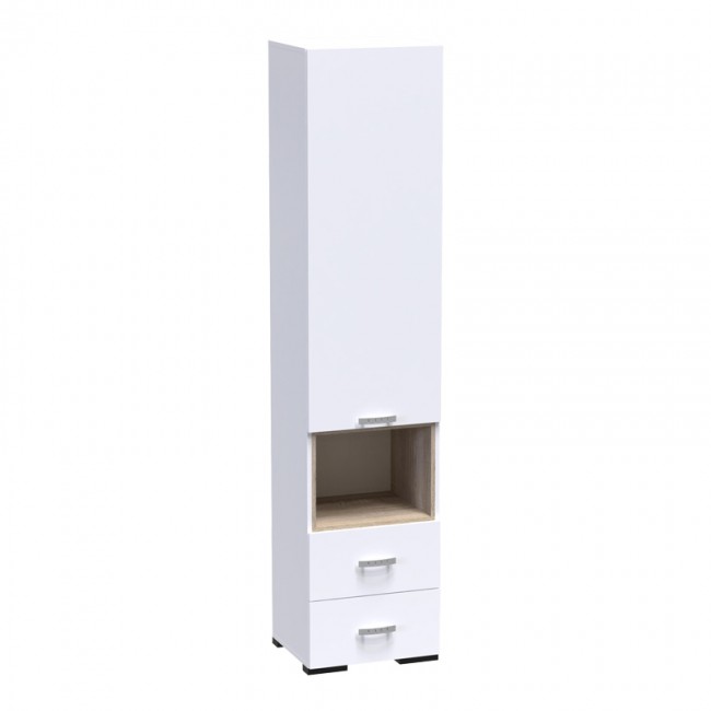 Ντουλάπα Toscana pakoworld σε λευκή απόχρωση 50x42x222.5εκ Ντουλάπα Toscana pakoworld σε λευκή απόχρωση 50x42x222.5εκ