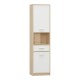 Ντουλάπα στήλη Letto pakoworld σε oak - λευκό ματ απόχρωση 50,2x34,3x195εκ Ντουλάπα στήλη Letto pakoworld σε oak - λευκό ματ απόχρωση 50,2x34,3x195εκ
