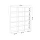 Βιβλιοθήκη Rabuku pakoworld σε ανθρακί απόχρωση 146x22x123εκ Βιβλιοθήκη Rabuku pakoworld σε ανθρακί απόχρωση 146x22x123εκ