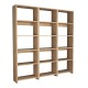 Βιβλιοθήκη Rabuku pakoworld σε oak απόχρωση 146x22x123εκ Βιβλιοθήκη Rabuku pakoworld σε oak απόχρωση 146x22x123εκ