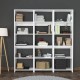 Βιβλιοθήκη Rabuku pakoworld σε λευκή απόχρωση 146x22x123εκ Βιβλιοθήκη Rabuku pakoworld σε λευκή απόχρωση 146x22x123εκ
