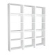 Βιβλιοθήκη Rabuku pakoworld σε λευκή απόχρωση 146x22x123εκ Βιβλιοθήκη Rabuku pakoworld σε λευκή απόχρωση 146x22x123εκ