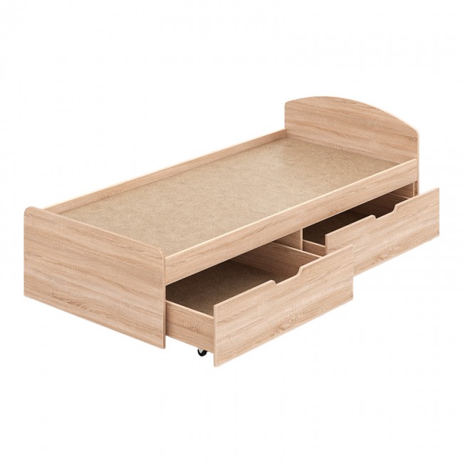 Κρεβάτι Regan pakoworld με συρτάρια σε oak απόχρωση 90x200εκ Κρεβάτι Regan pakoworld με συρτάρια σε oak απόχρωση 90x200εκ