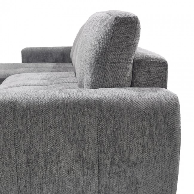 Γωνιακός καναπές-κρεβάτι δεξιά γωνία Vivad pakoworld ύφασμα σε ανθρακί απόχρωση 275x164x91εκ Γωνιακός καναπές-κρεβάτι δεξιά γωνία Vivad pakoworld ύφασμα σε ανθρακί απόχρωση 275x164x91εκ