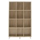 Βιβλιοθήκη FIRENZE pakoworld χρώμα sonoma 107x28,6x178εκ Βιβλιοθήκη FIRENZE pakoworld χρώμα sonoma 107x28,6x178εκ