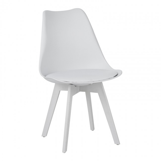 Καρέκλα Gaston I pakoworld PP-PU σε λευκή απόχρωση 53.5x48.5x81,5εκ Καρέκλα Gaston I pakoworld PP-PU σε λευκή απόχρωση 53.5x48.5x81,5εκ