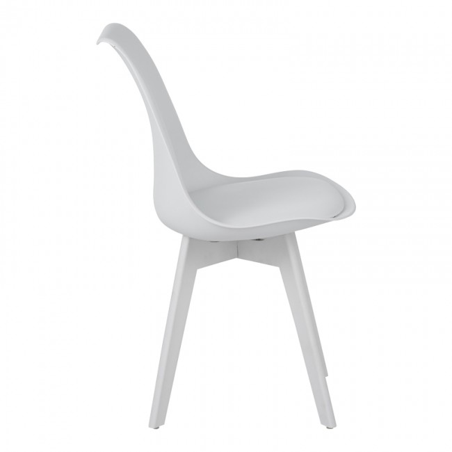 Καρέκλα Gaston I pakoworld PP-PU σε λευκή απόχρωση 53.5x48.5x81,5εκ Καρέκλα Gaston I pakoworld PP-PU σε λευκή απόχρωση 53.5x48.5x81,5εκ