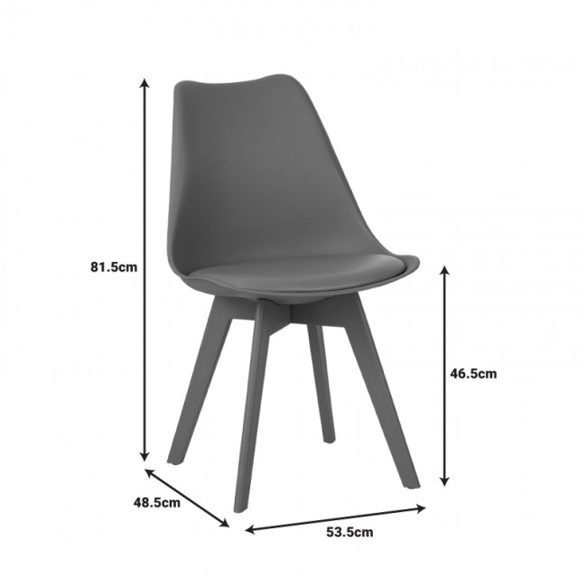 Καρέκλα Gaston I pakoworld PP-PU σε λευκή απόχρωση 53.5x48.5x81,5εκ Καρέκλα Gaston I pakoworld PP-PU σε λευκή απόχρωση 53.5x48.5x81,5εκ