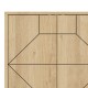 Μπουφές Bufel pakoworld σε φυσική απόχρωση 181x35x77.4εκ