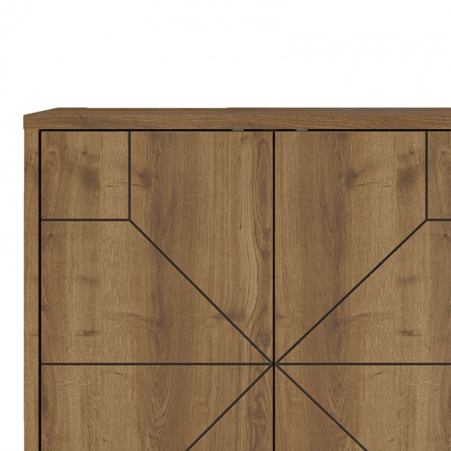 Μπουφές Dune pakoworld σε καρυδί απόχρωση 123x35x77.4εκ Μπουφές Dune pakoworld σε καρυδί απόχρωση 123x35x77.4εκ