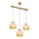 Φωτιστικό οροφής τρίφωτο PWL-0973 II pakoworld Ε27 χρυσό 50x18x85εκ Φωτιστικό οροφής τρίφωτο PWL-0973 II pakoworld Ε27 χρυσό 50x18x85εκ
