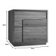 Κομοδίνο Inget pakoworld mdf σε καρυδί απόχρωση 50x40x48εκ Κομοδίνο Inget pakoworld mdf σε καρυδί απόχρωση 50x40x48εκ