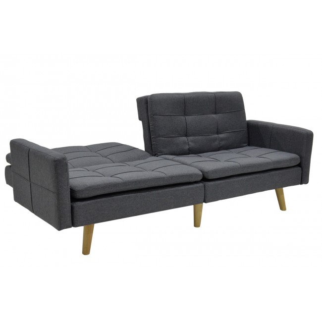Καναπές-κρεβάτι Flexible pakoworld σε ανθρακί ύφασμα 198x87x76εκ Καναπές-κρεβάτι Flexible pakoworld σε ανθρακί ύφασμα 198x87x76εκ