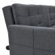 Καναπές-κρεβάτι Flexible pakoworld σε ανθρακί ύφασμα 198x87x76εκ Καναπές-κρεβάτι Flexible pakoworld σε ανθρακί ύφασμα 198x87x76εκ
