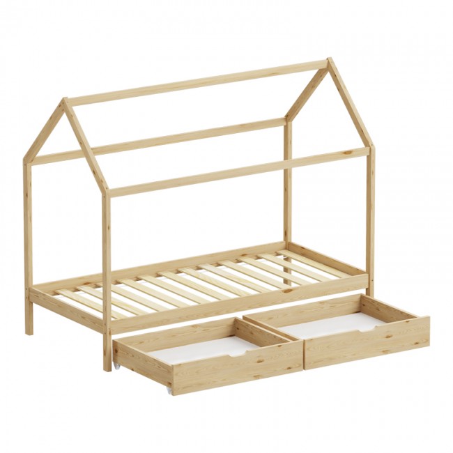 Παιδικό κρεβάτι Mellin τ.Montessori με 2 συρτάρια pakoworld ξύλο πεύκου σε φυσική απόχρωση 90x190εκ Παιδικό κρεβάτι Mellin τ.Montessori με 2 συρτάρια pakoworld ξύλο πεύκου σε φυσική απόχρωση 90x190εκ