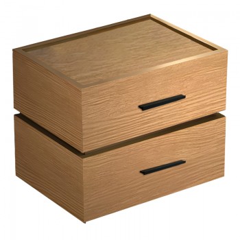 Κομοδίνο Sonlen pakoworld mdf σε oak απόχρωση 60x40x44.5εκ
