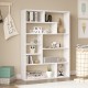 Βιβλιοθήκη Decora pakoworld σε λευκη απόχρωση 90x22x123.6εκ Βιβλιοθήκη Decora pakoworld σε λευκη απόχρωση 90x22x123.6εκ