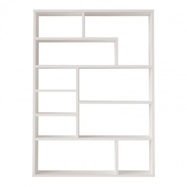 Βιβλιοθήκη Decora pakoworld σε λευκη απόχρωση 90x22x123.6εκ Βιβλιοθήκη Decora pakoworld σε λευκη απόχρωση 90x22x123.6εκ