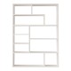 Βιβλιοθήκη Decora pakoworld σε λευκη απόχρωση 90x22x123.6εκ Βιβλιοθήκη Decora pakoworld σε λευκη απόχρωση 90x22x123.6εκ
