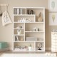 Βιβλιοθήκη Decora pakoworld σε λευκη απόχρωση 90x22x123.6εκ Βιβλιοθήκη Decora pakoworld σε λευκη απόχρωση 90x22x123.6εκ