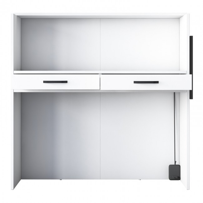 Γραφείο reception Triana pakoworld μελαμίνης λευκό-ανθρακί 110x40x110εκ Γραφείο reception Triana pakoworld μελαμίνης λευκό-ανθρακί 110x40x110εκ